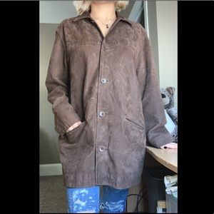 🐞 LL Bean Suede P Coat